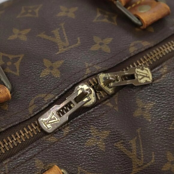 LOUIS VUITTON Monogram Keepall 55 Boston Bag M41424 LV Auth 119973 - Picture 12 of 16
